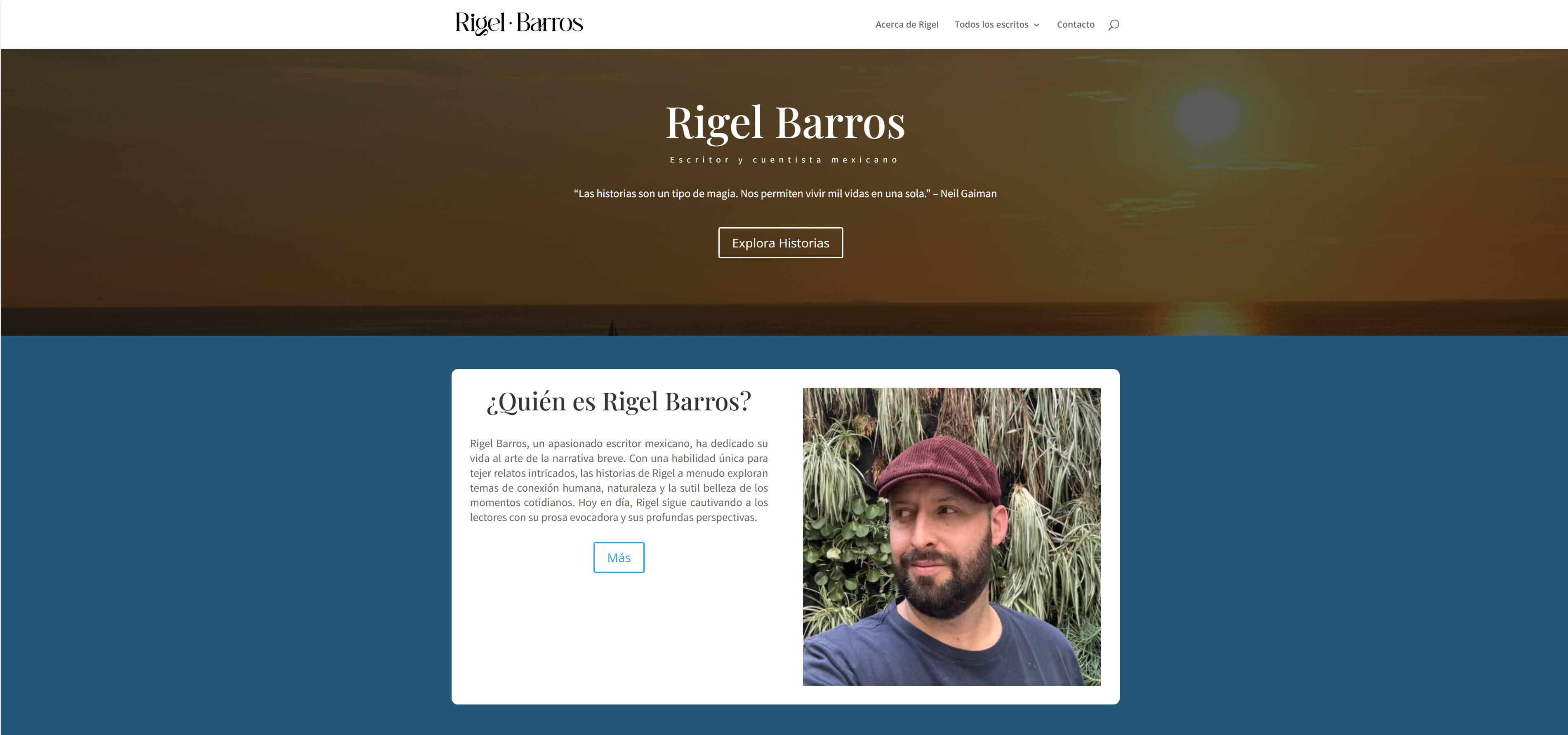 Screenshot of Rigel Barros